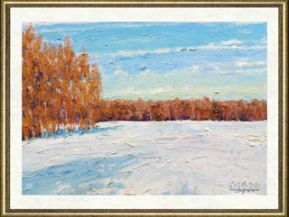 梁光泽_雪野_br_Snow-covered Wild Land
